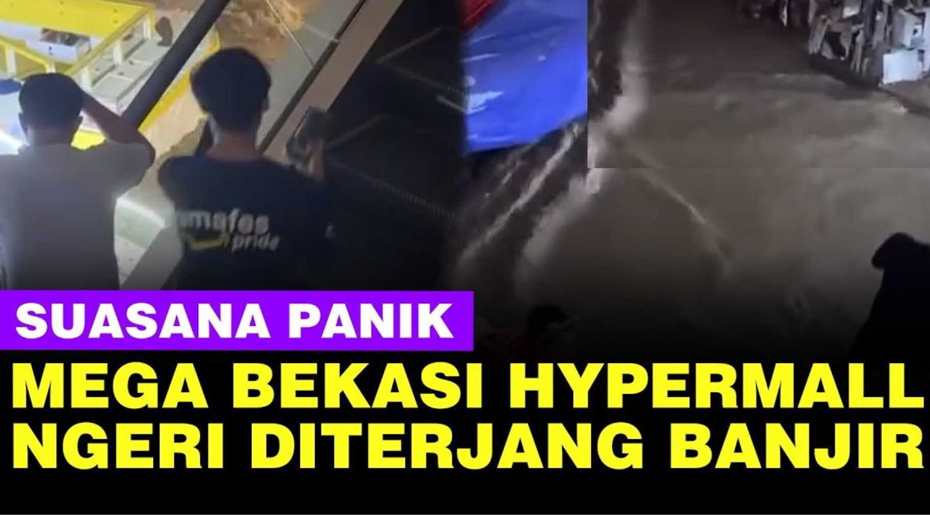 Banjir Mega Bekasi Hypermall, Pengunjung Panik Selamatkan Diri